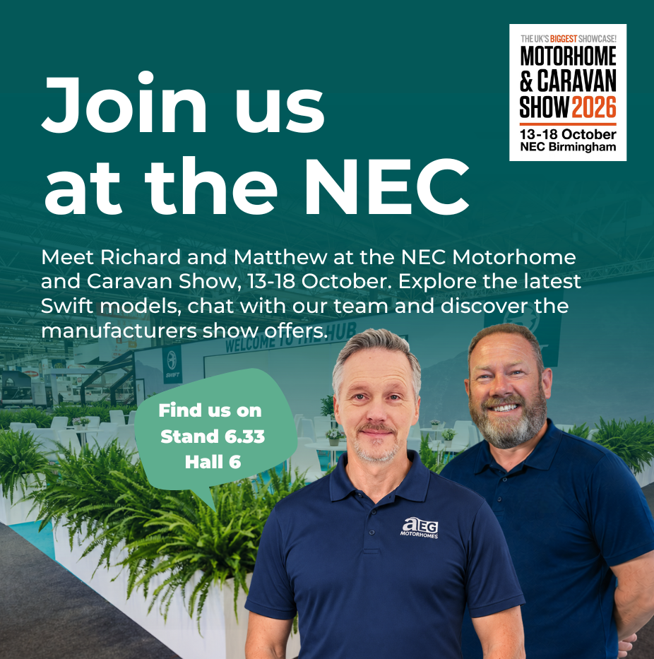 JOIN AEG AT THE The Western Motorhome Campervan Show AUGUST 20263