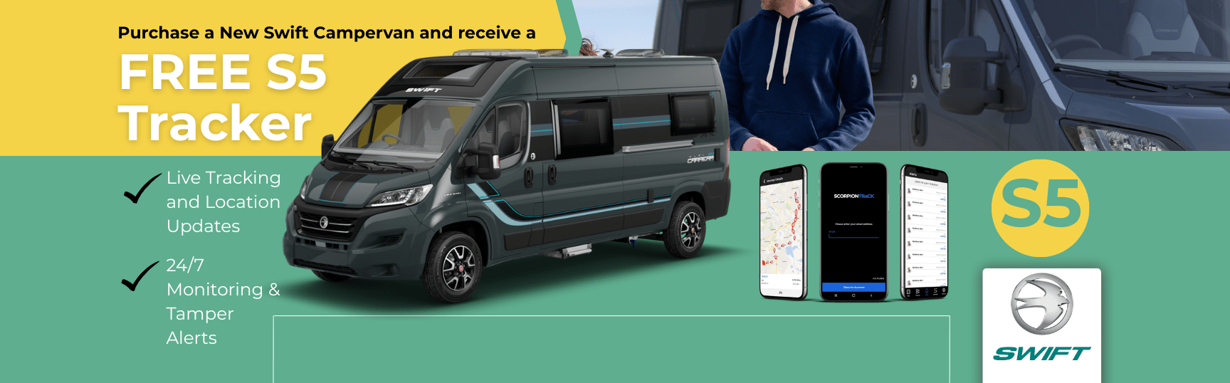 AEG Homepage banner desktop - S5 Tracker offer