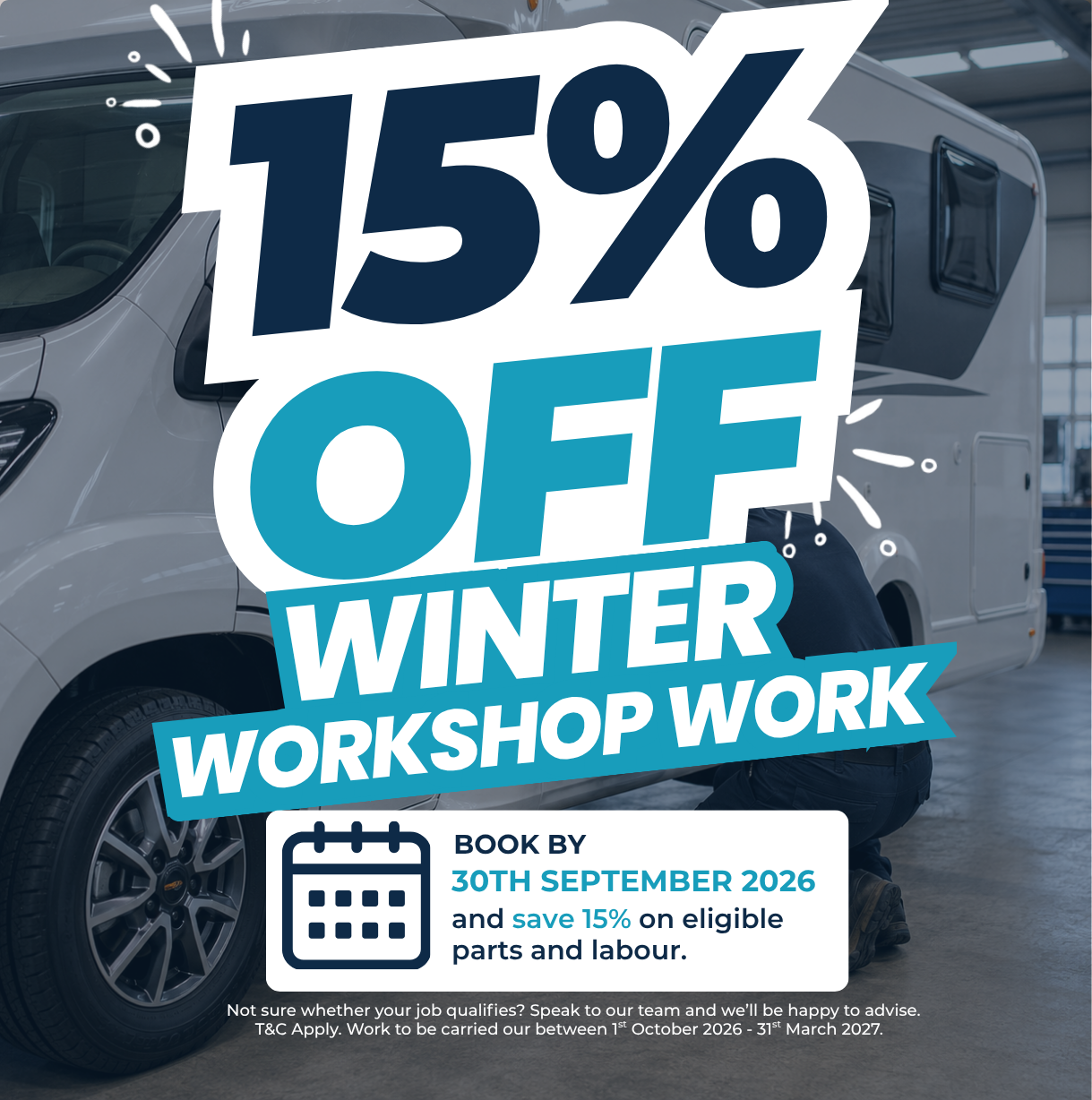 15% Off Winter Workshop Work