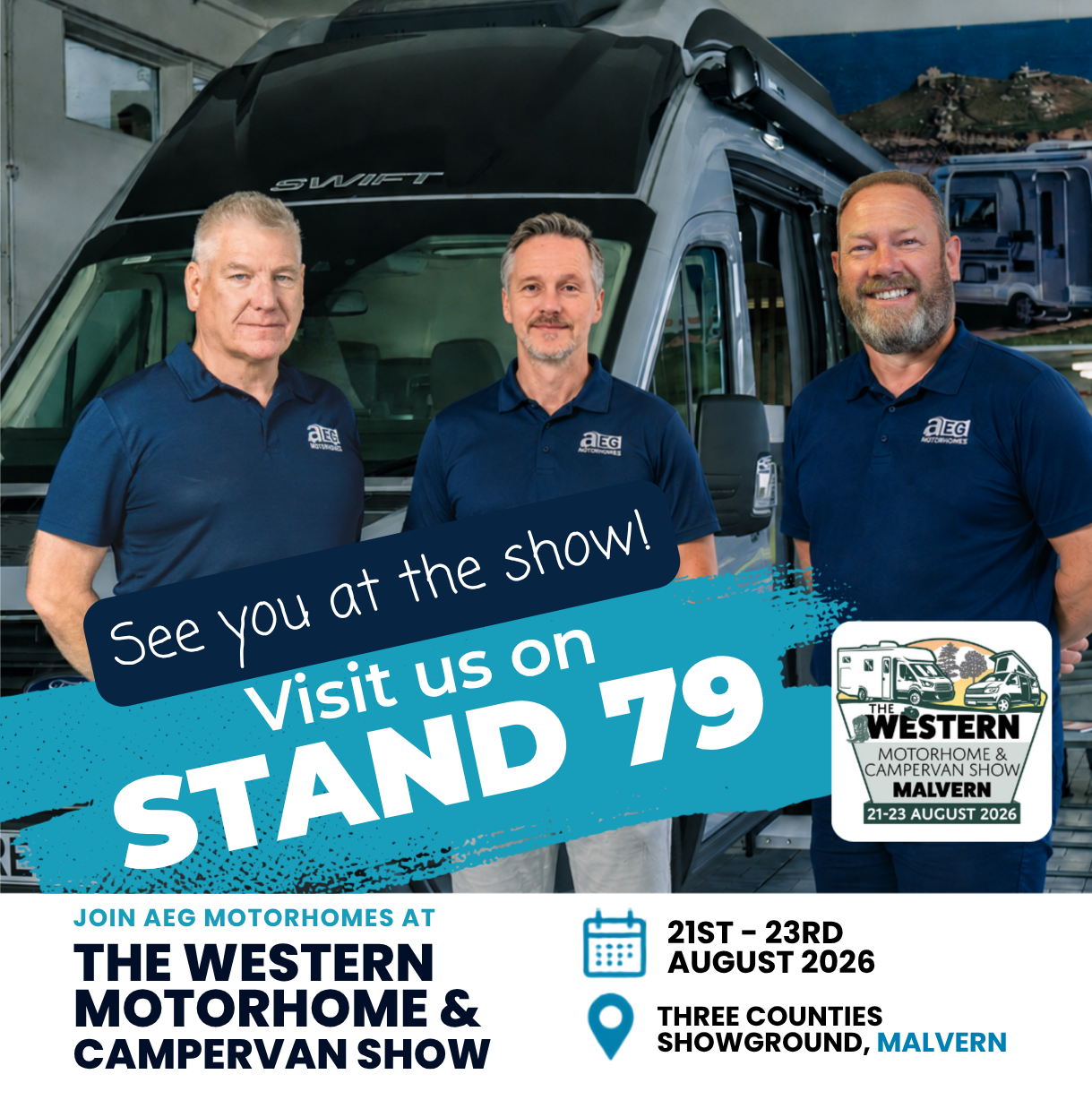 JOIN AEG AT THE The Western Motorhome Campervan Show AUGUST 2026